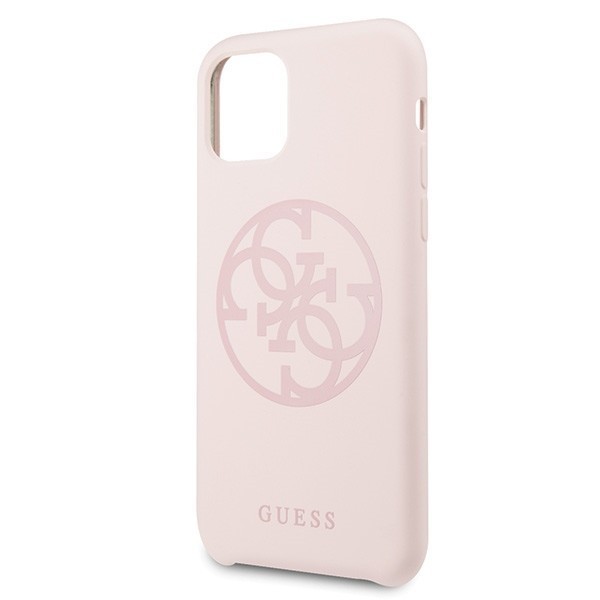 Guess GUHCN58LS4GLP iPhone 11 Pro light pink hard case Silicone 4G Tone On Tone