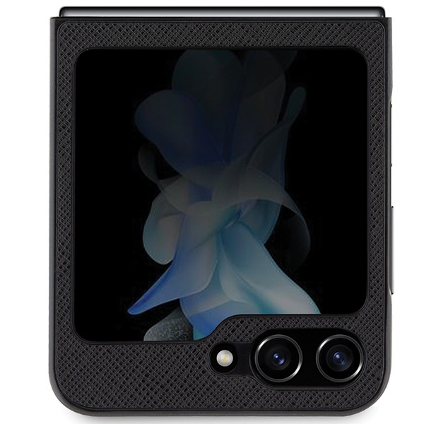 Karl Lagerfeld KLHCZF5SAKCNPK Samsung Galaxy Z Flip5 hardcase Saffiano Karl&Choupette Pin black