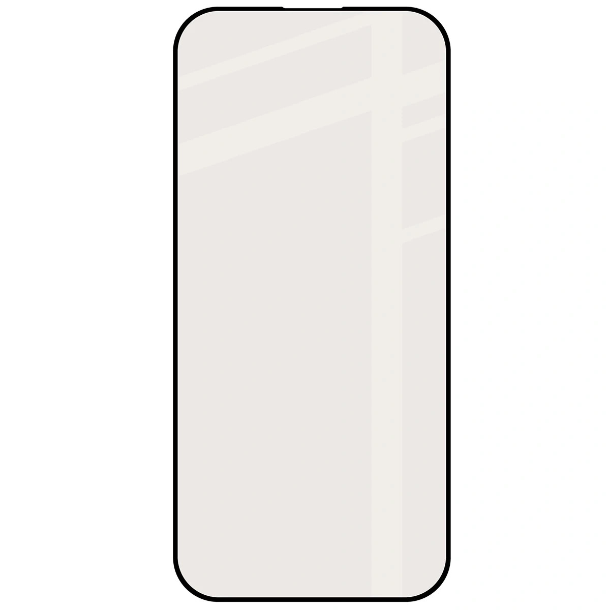 Matowe szkło hartowane Bizon Glass Matte do Apple iPhone 16 Pro / 17, czarna ramka