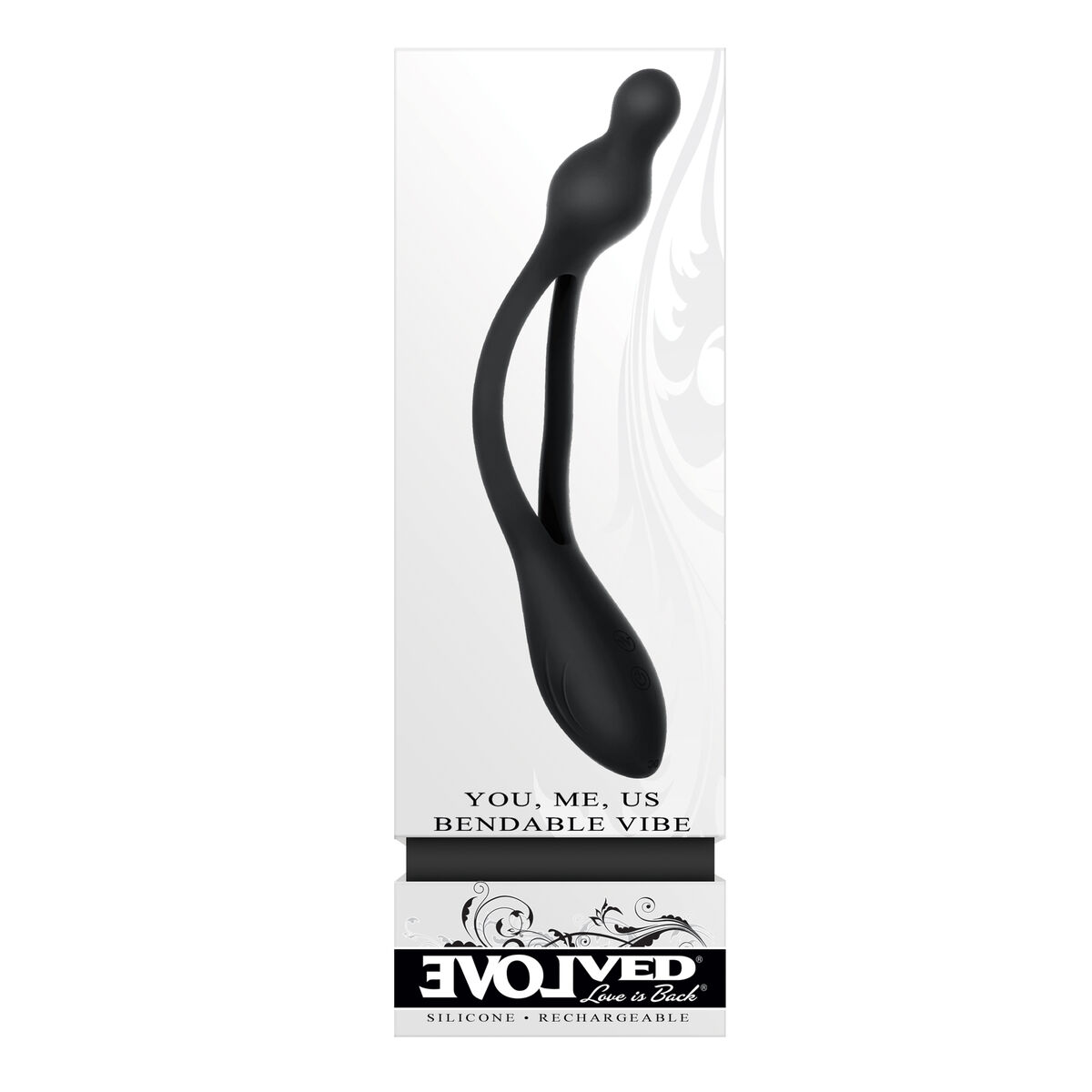 Couples Massager Evolved Black Couples Massager Evolved Black