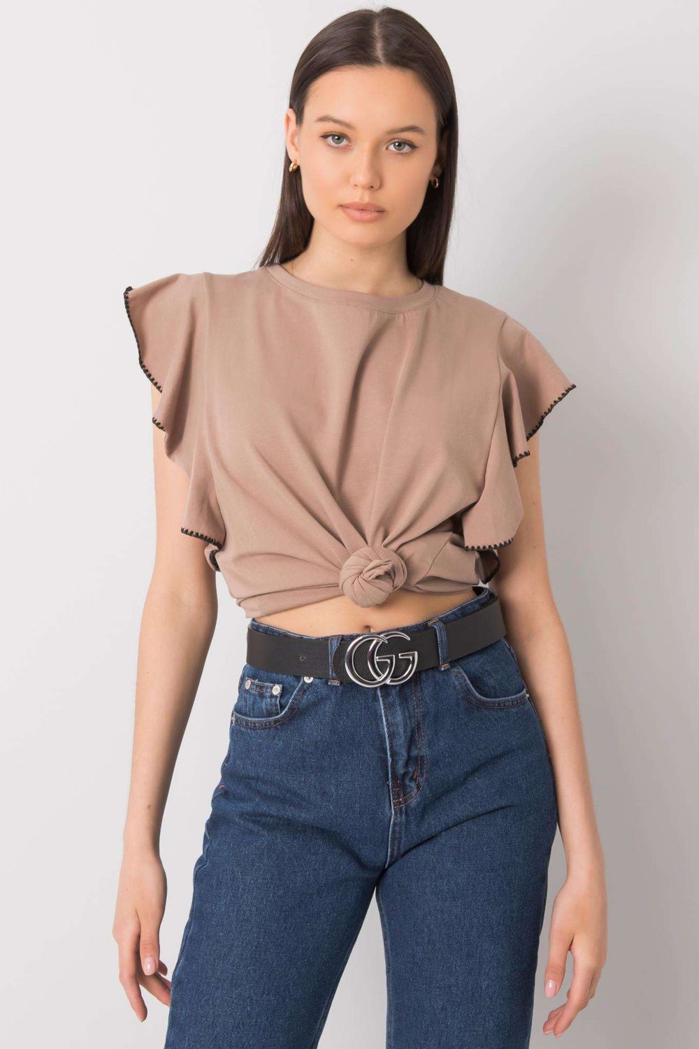  Blouse model 167773 Fancy  beige