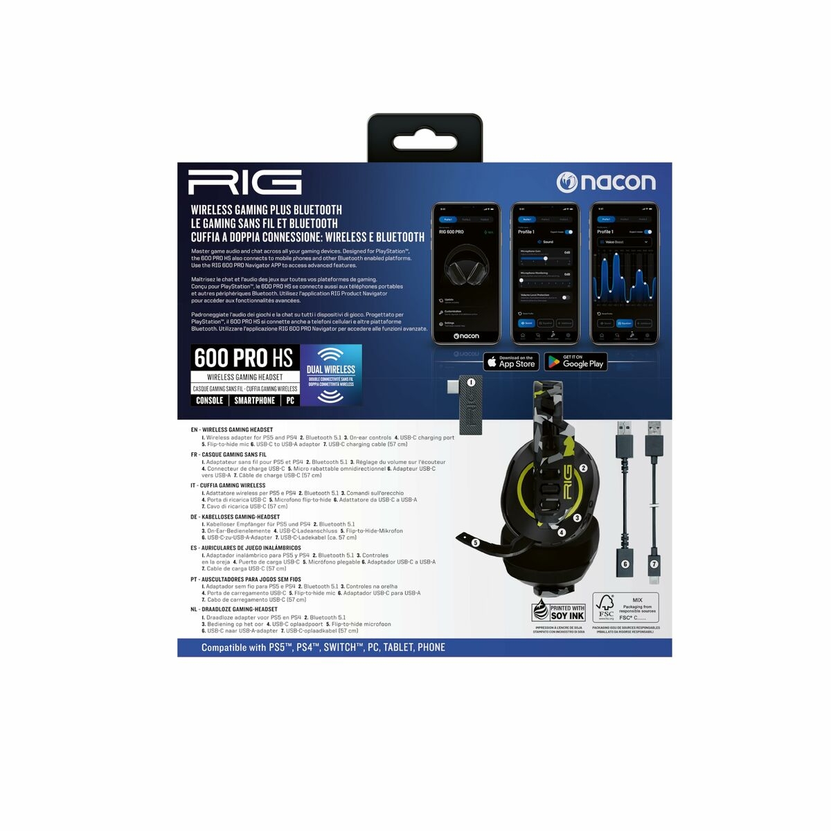 Headphones Nacon RIG600PROHSACID