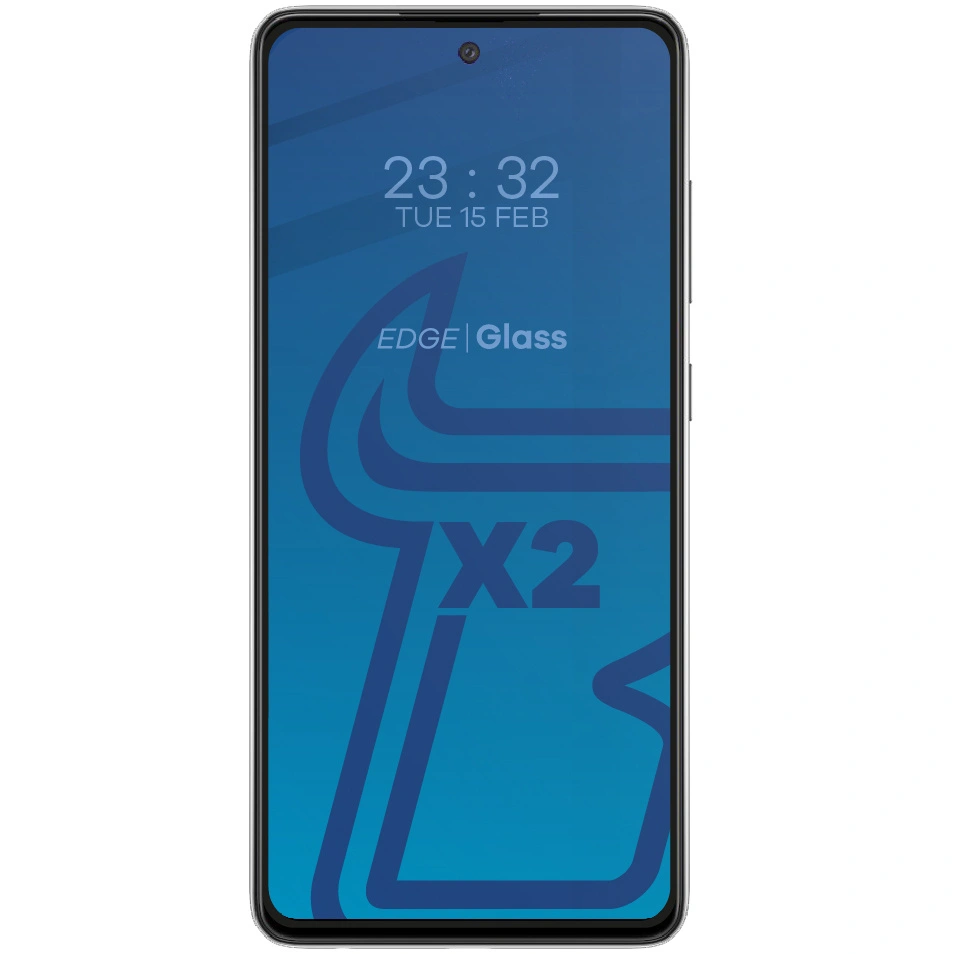 Bizon Glass Edge tempered glass - [2 PACK] + lens protection Samsung Galaxy A52s 5G A52 4G/5G black