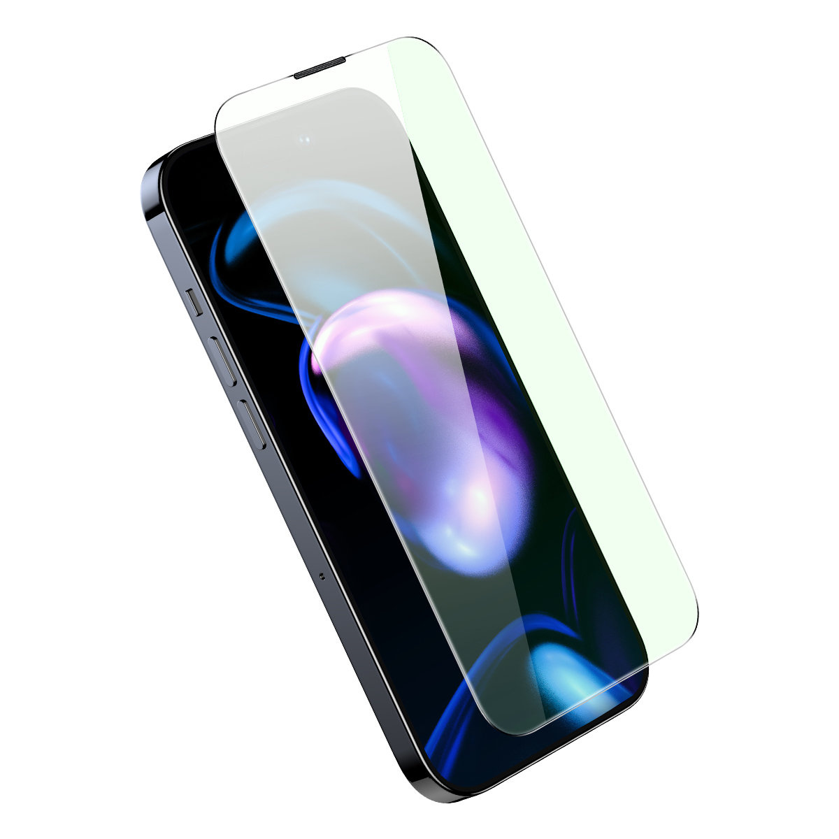 Baseus Anti Blue Light 0.3mm Glass Apple iPhone 14 Pro with dust filter + mounting frame