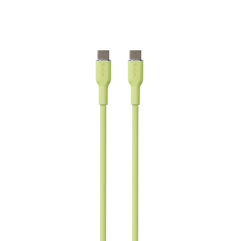 PURO ICON Soft Cable USB-C/USB-C 1.5m (Matcha Green)