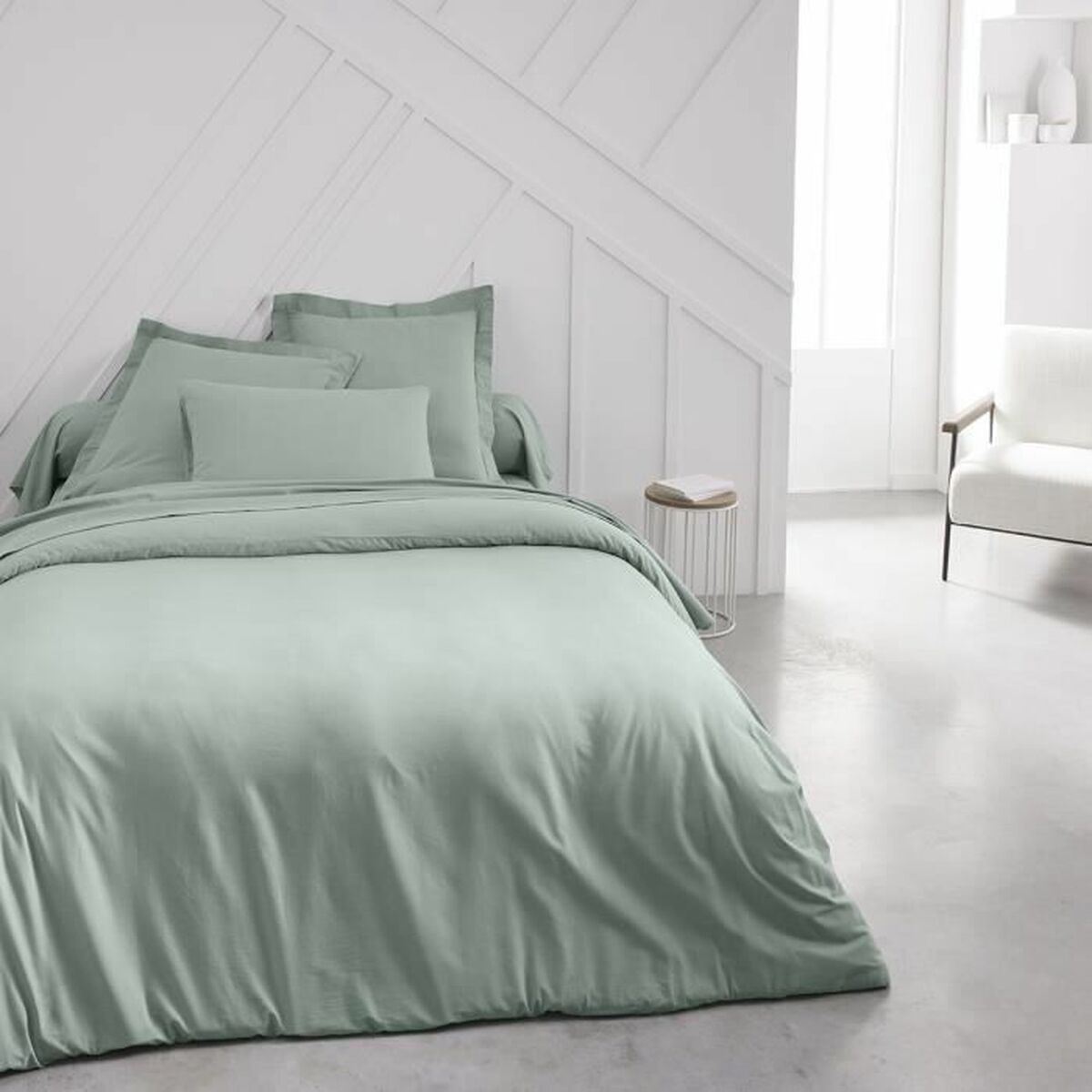 Fitted bottom sheet TODAY Essential Light Green 160 x 200 cm