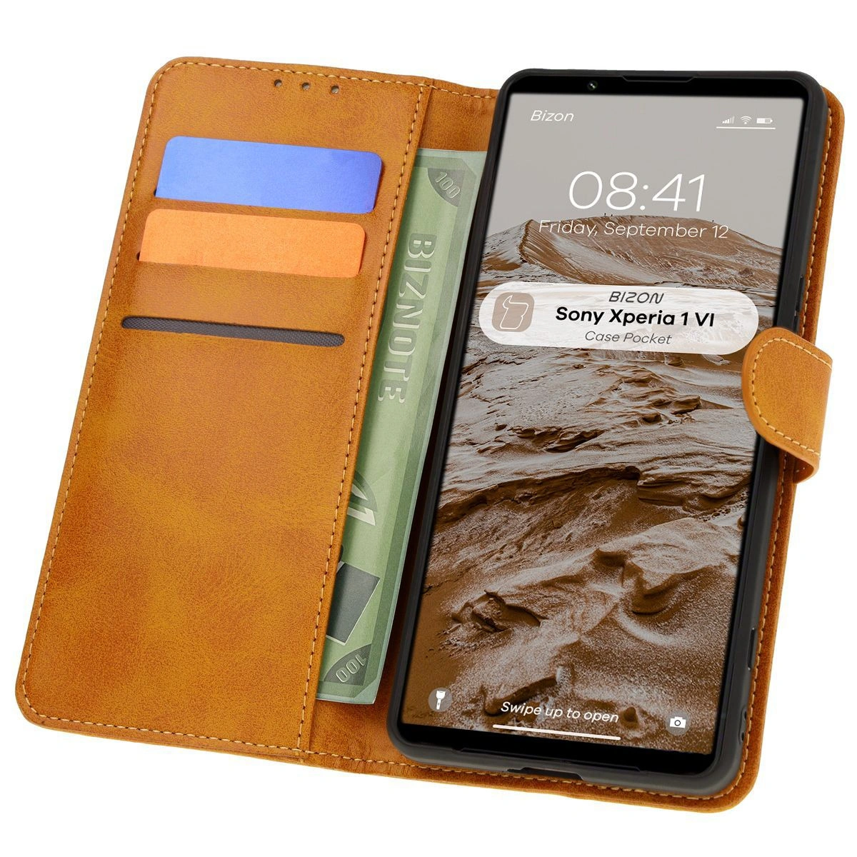 Bizon Case Pocket Sony Xperia 1 VI brown