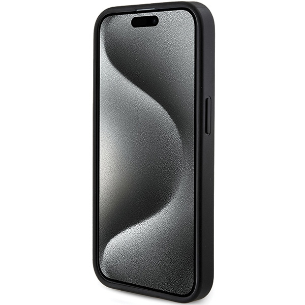 Guess GUHMP13XG4GFRK Apple iPhone 13 Pro Max hardcase 4G Collection Leather Metal Logo MagSafe black