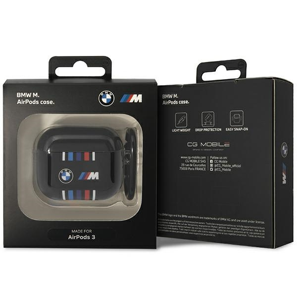 BMW BMA322SWTK Apple AirPods 3 black Multiple Colored Lines