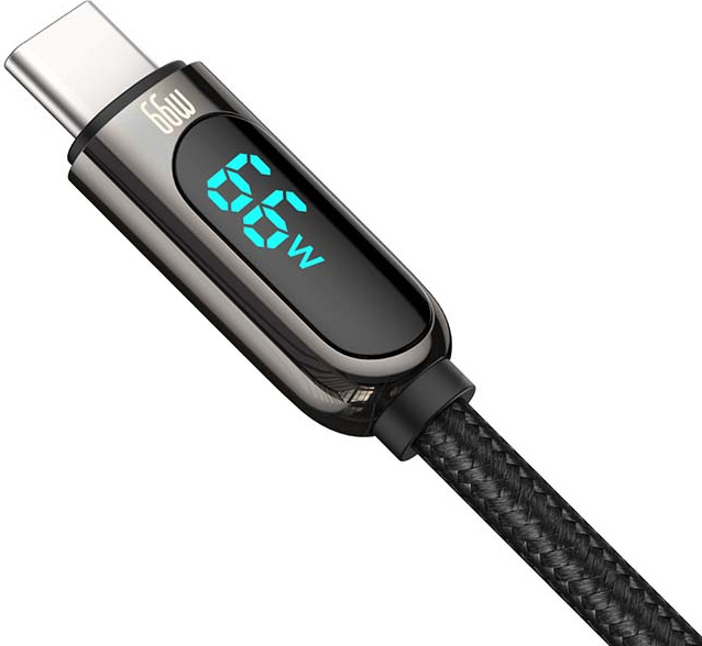 Baseus Display Cable USB to Type-C, 66W, 1m (black)