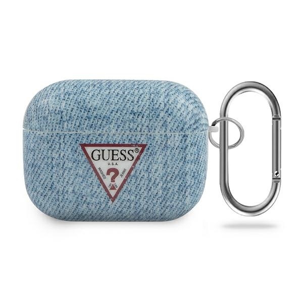 Guess GUACAPTPUJULLB Apple AirPods Pro cover light blue Jeans Collection