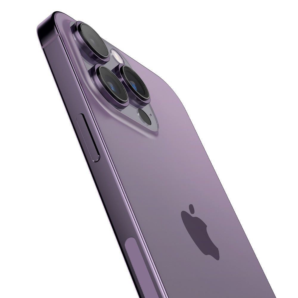 Spigen Optik.tr ez Fit Camera Protector Apple iPhone 14 Pro/14 Pro Max Deep Purple [2 PACK]