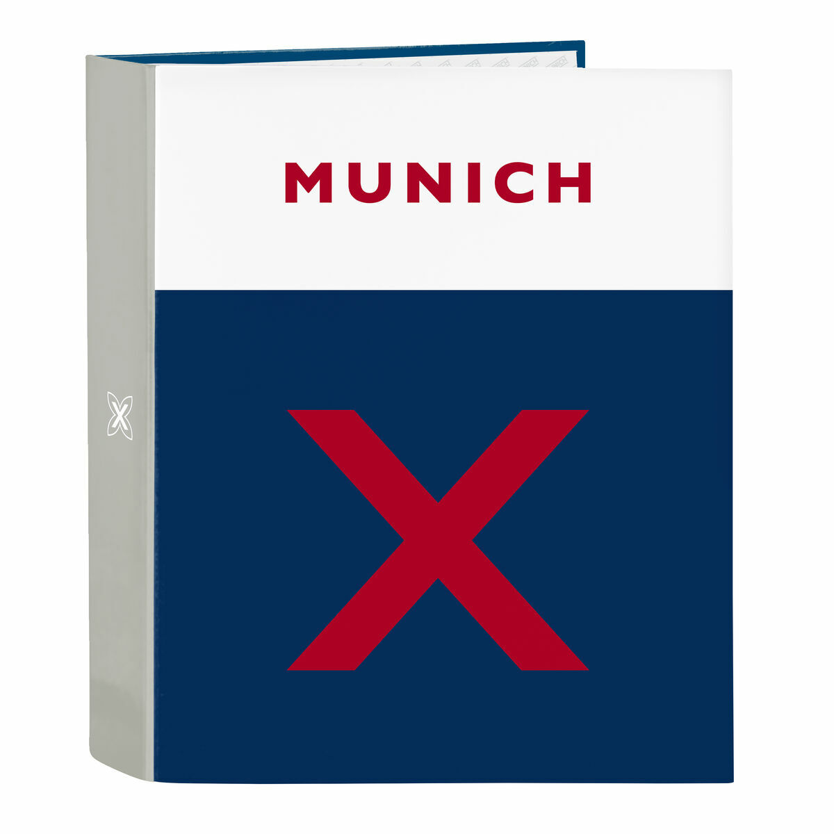 Ring binder Munich College Grey 27 x 33 x 6 cm