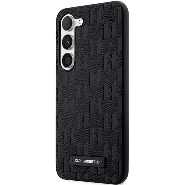 Karl Lagerfeld KLHCS23MSAKLHPK Samsung Galaxy S23+ Plus hardcase black Saffiano Mono Metal Logo