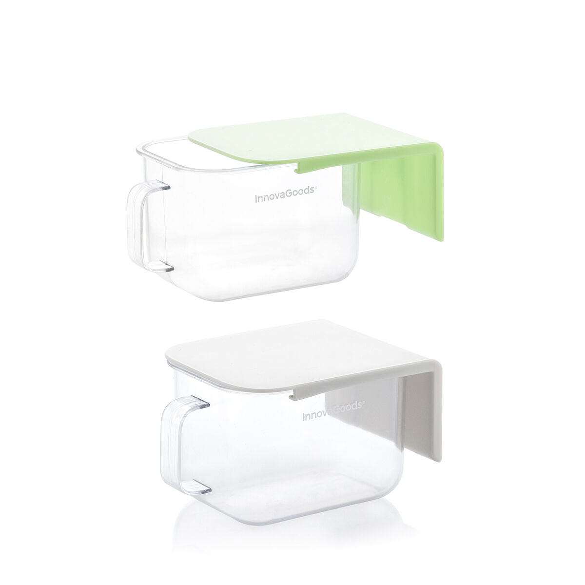 Removable Adhesive Kitchen Containers Handstore InnovaGoods Pack of 2 units Removable Adhesive Kitchen Containers Handstore InnovaGoods Pack of 2 units