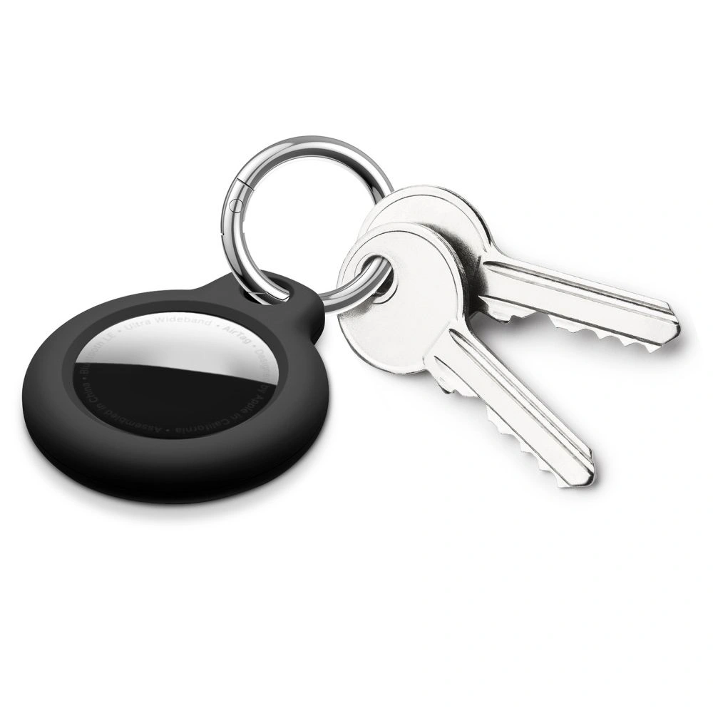 Etui Tech-Protect Rough Apple Airtag Black [4 PACK]