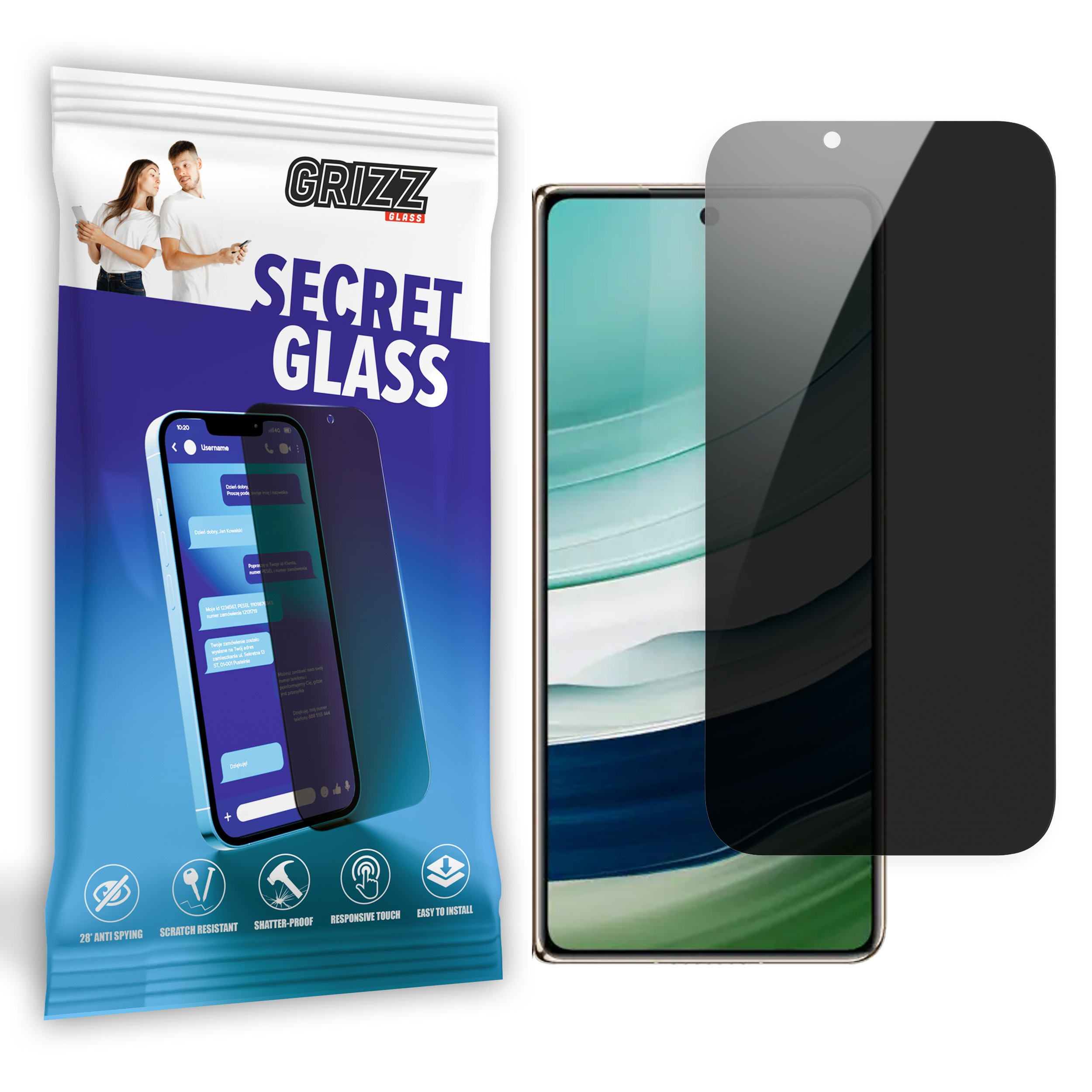 GrizzGlass SecretGlass Huawei Mate X5