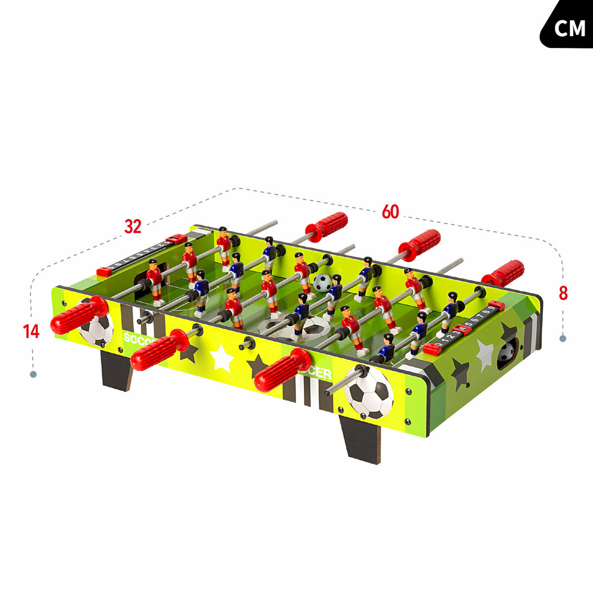 Table football Colorbaby 60 x 14 x 32 cm (2 Units)