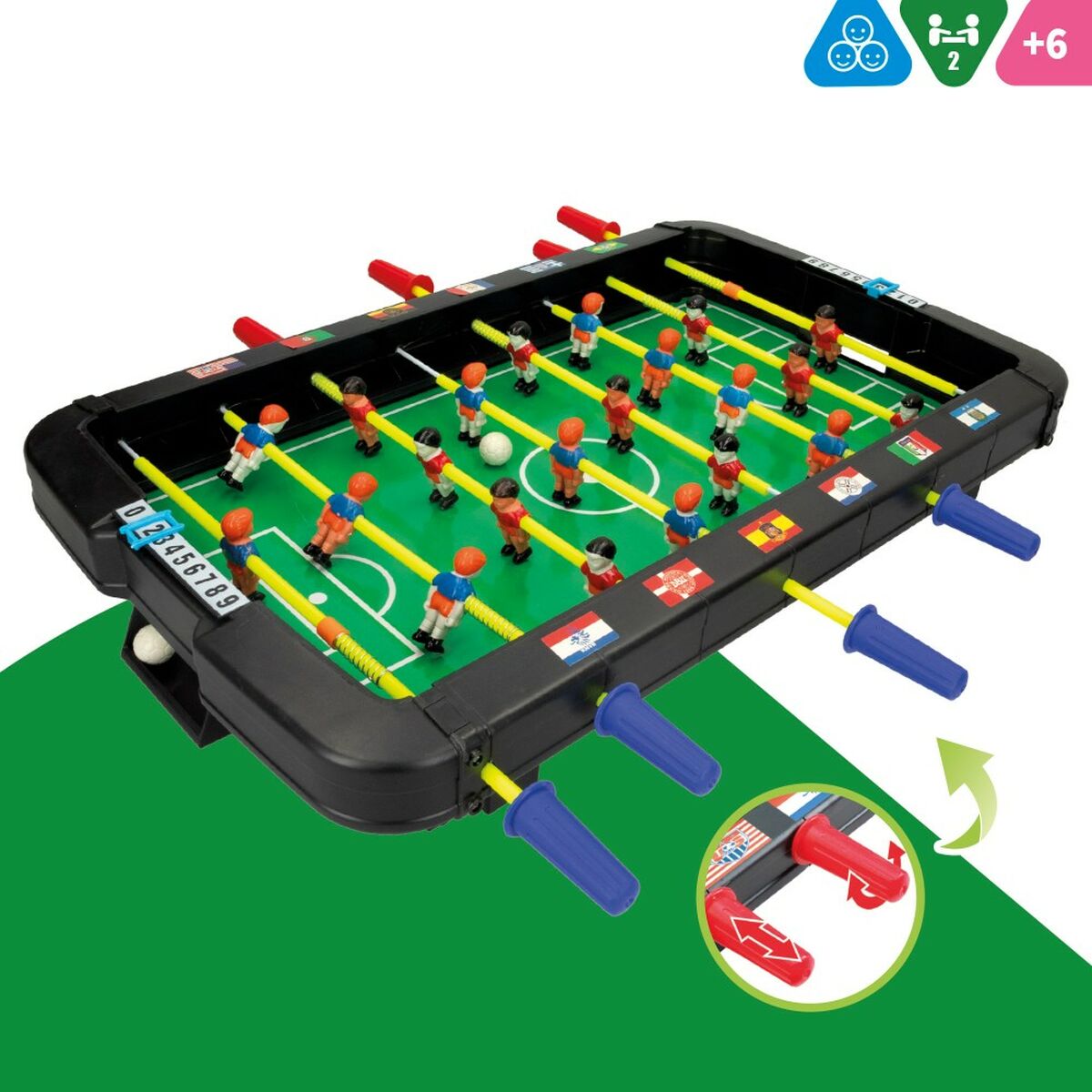 Table-top football Colorbaby 45 x 8 x 55 cm (2 Units)