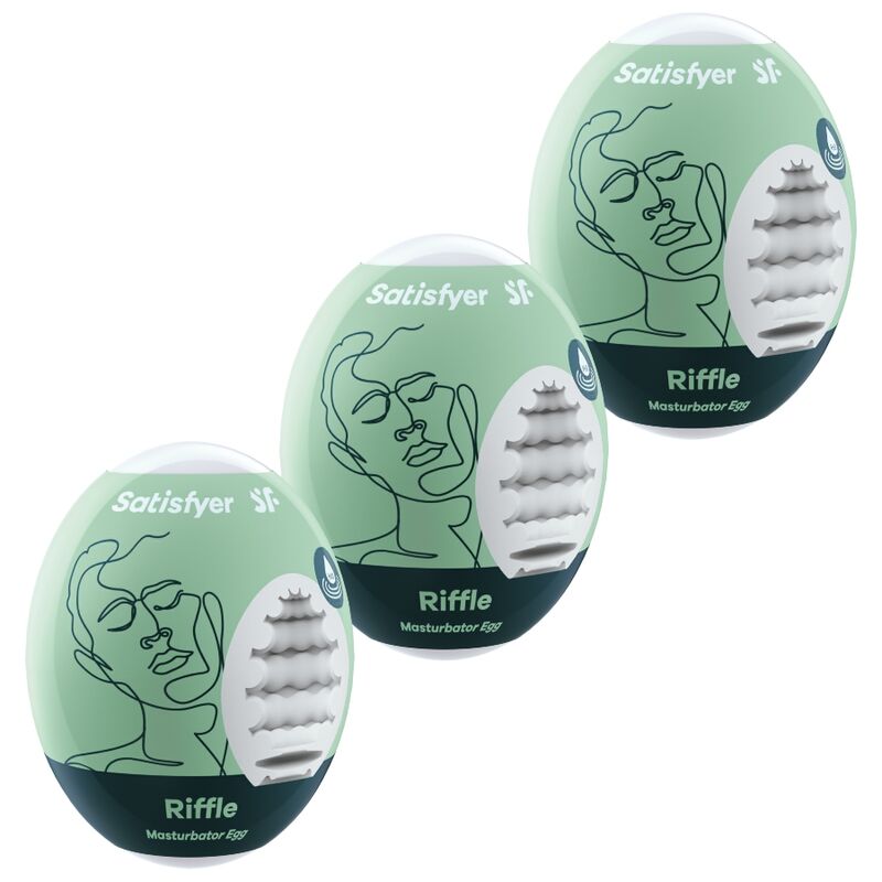 SATISFYER 3 MASTURBATOR EGGS - RIFFLE