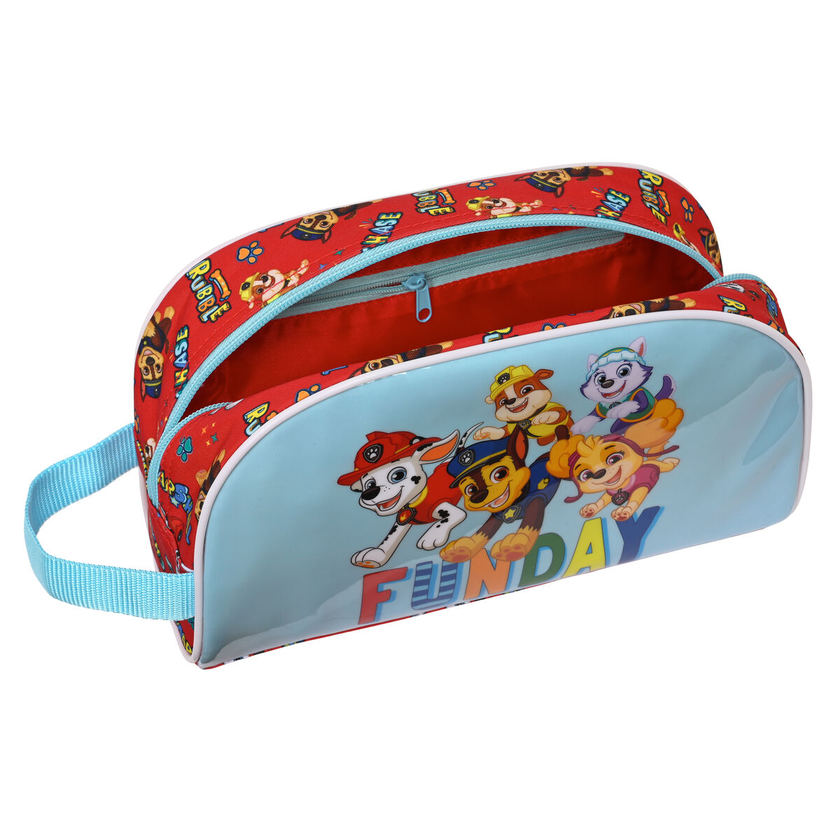 School Toilet Bag The Paw Patrol Funday Red Light Blue (26 x 16 x 9 cm)