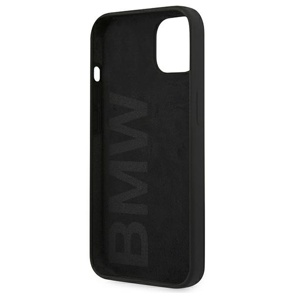 BMW BMHCP13SSILBK Apple iPhone 13 mini black hardcase Silicone Signature