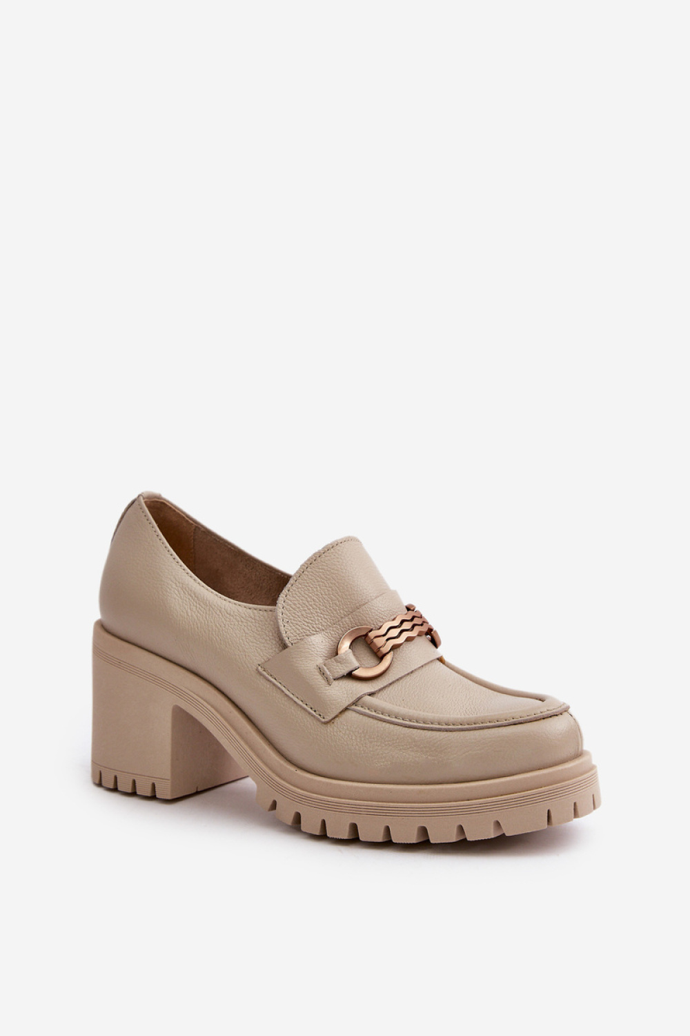  Heeled low shoes model 199811 Step in style  beige