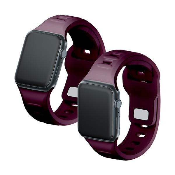 3MK Silicone Watch Strap Apple Watch 4/5/6/7/SE/8/9 40/41mm mulberry