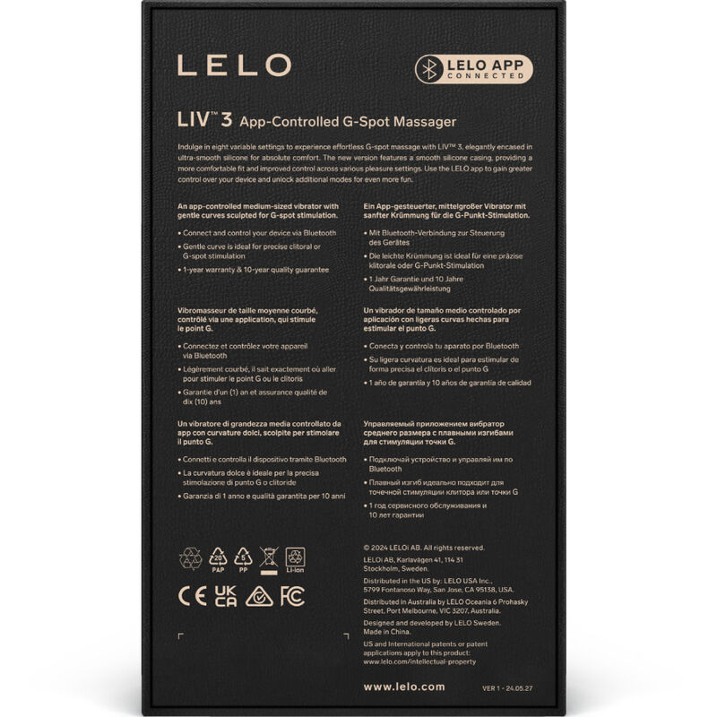 LELO - LIVâ¢ 3 G-SPOT STIMULATOR VIOLET