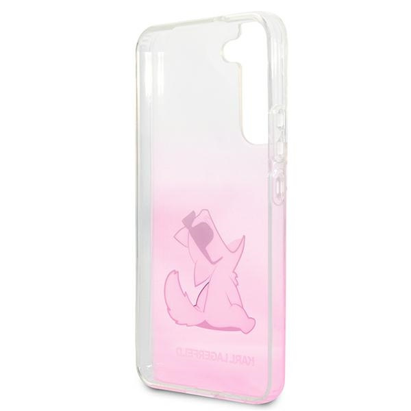 Karl Lagerfeld KLHCS22MCFNRCPI Samsung Galaxy S22+ Plus hardcase pink Choupette Eat