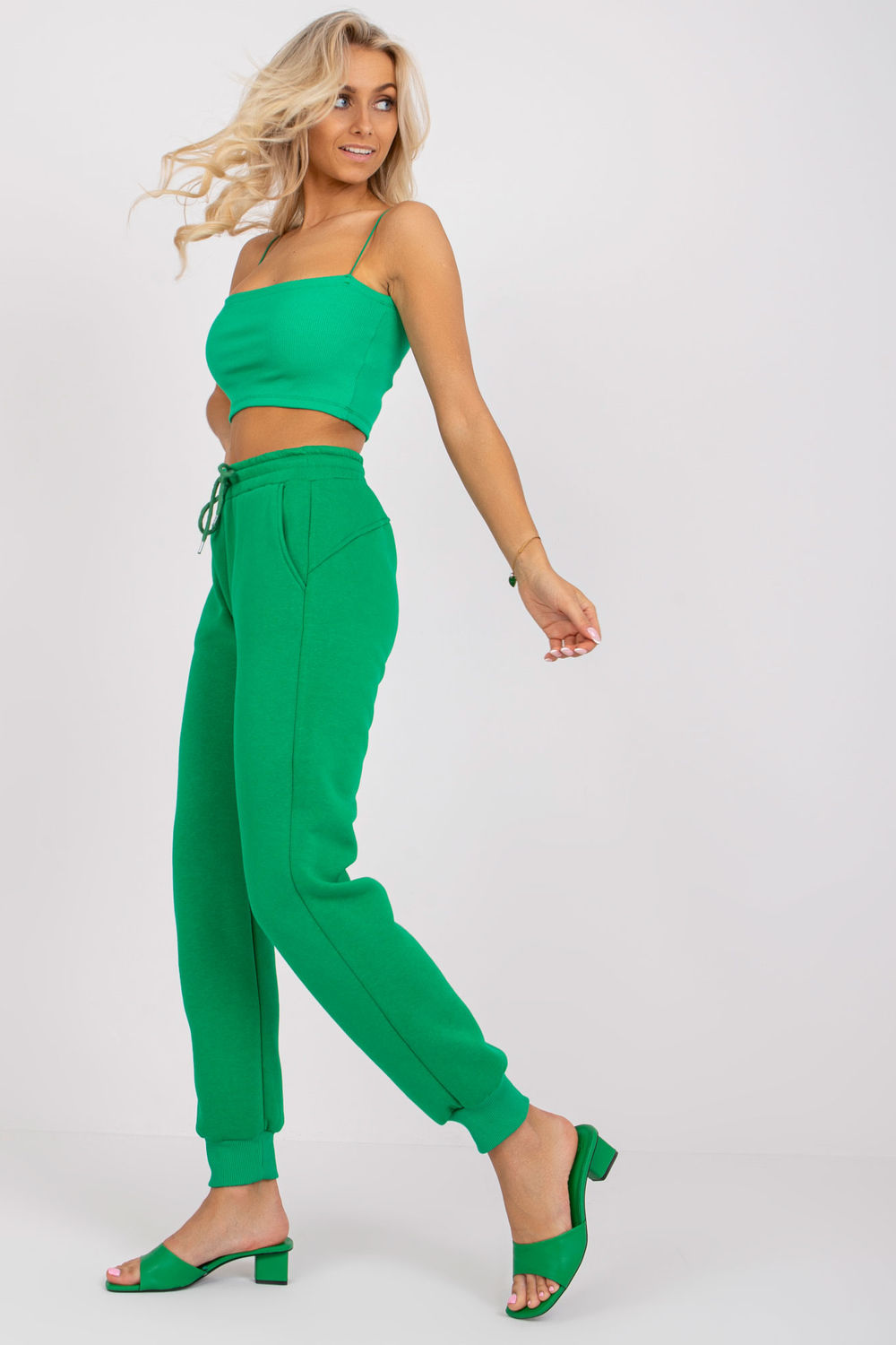  Tracksuit trousers model 166632 Ex Moda  green