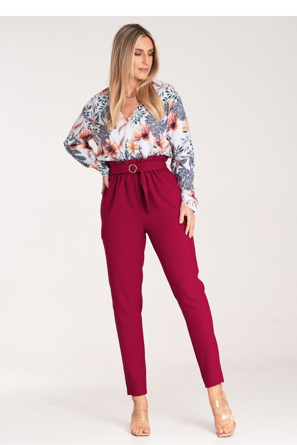  Women trousers model 204300 Figl  red