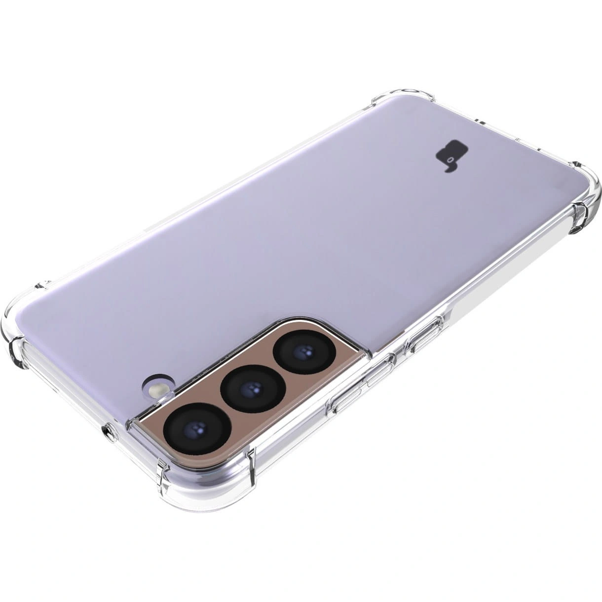 Bizon Case Clear Pack case + 2x screen glass + lens glass Samsung Galaxy S22 clear