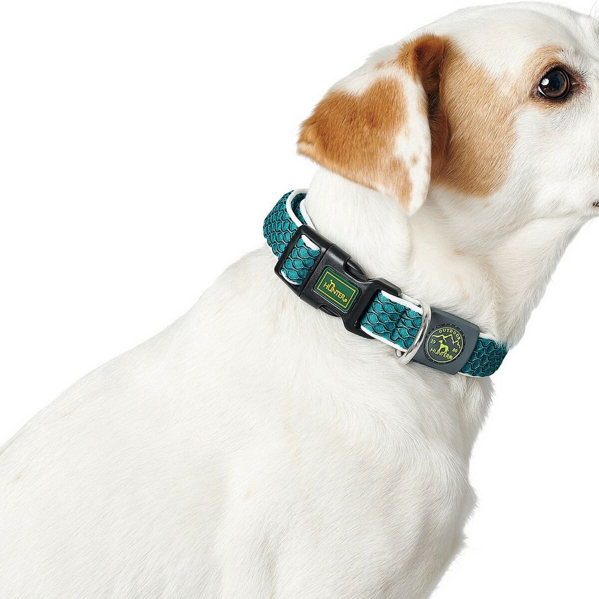 Dog collar Hunter Basic Thread Red Size S (30-43 cm)
