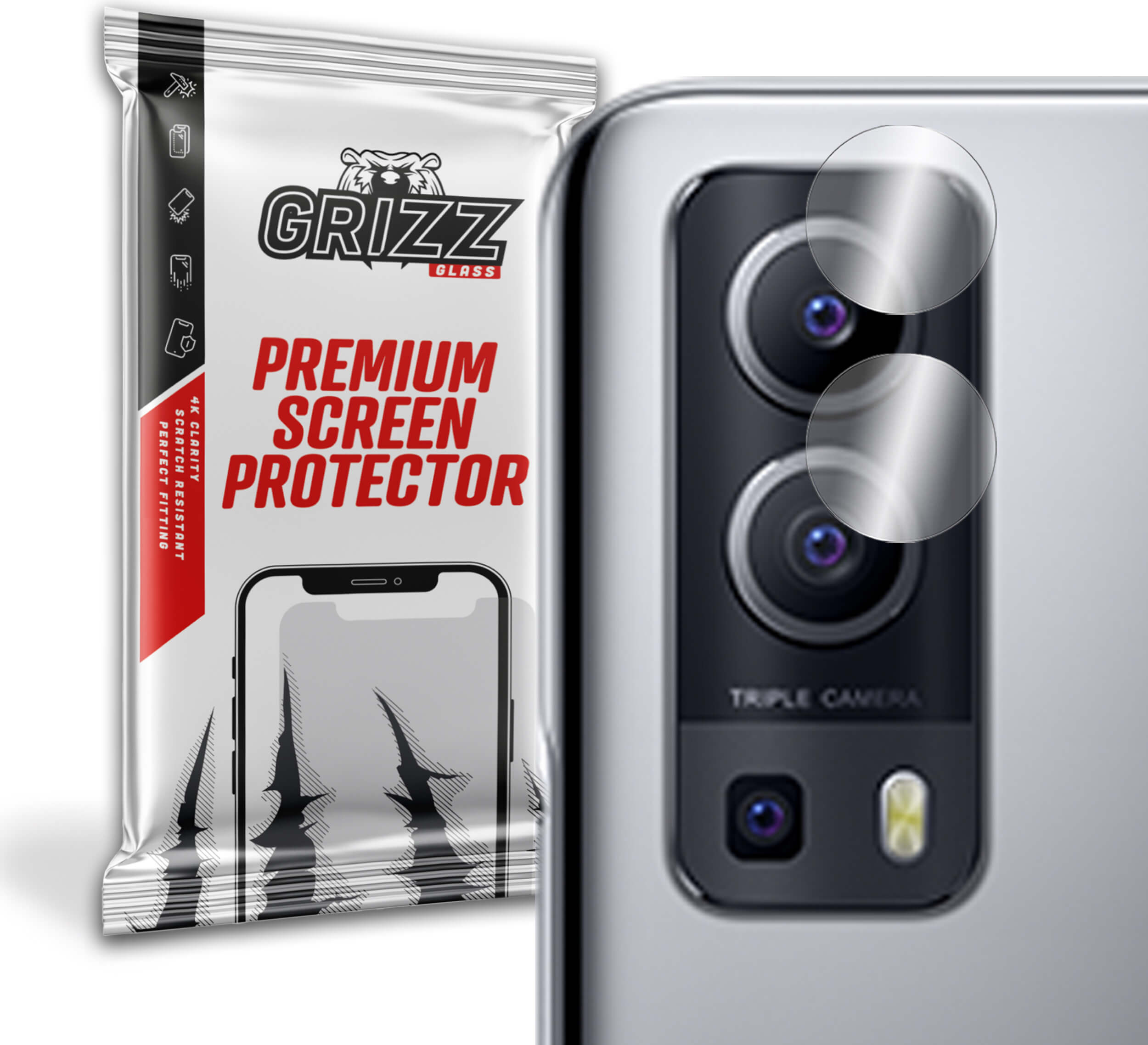 GrizzGlass HybridGlass Camera Vivo Y52 5G