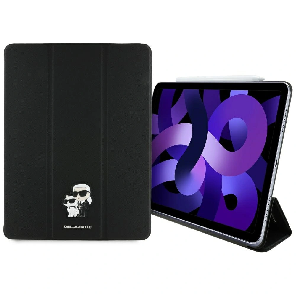 Karl Lagerfeld KLFC13RM24SAKCK Apple iPad Air 13" 2024 (6 gen) Book Cover Saffiano Magnetic Karl &Choupette black