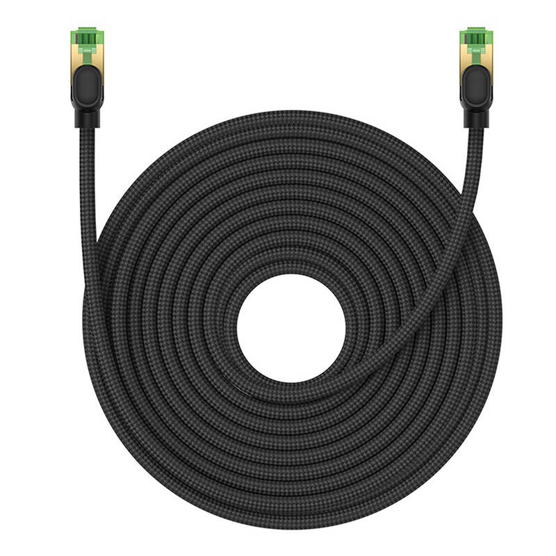 Baseus braided cat 8 Ethernet RJ45 network cable, 40Gbps, 20m (black)