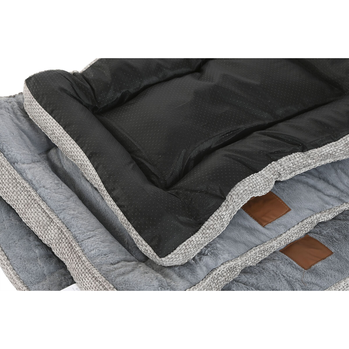 Pet bed Home ESPRIT Blue Grey Light grey 85 X 70 X 8 CM 2 Units