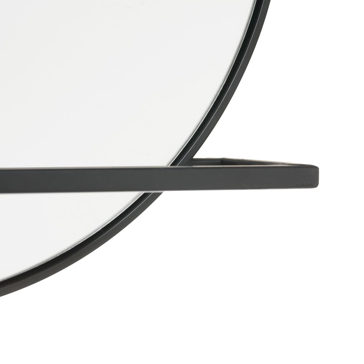 Wall mirror 90 x 10 x 50 cm Crystal Black Metal