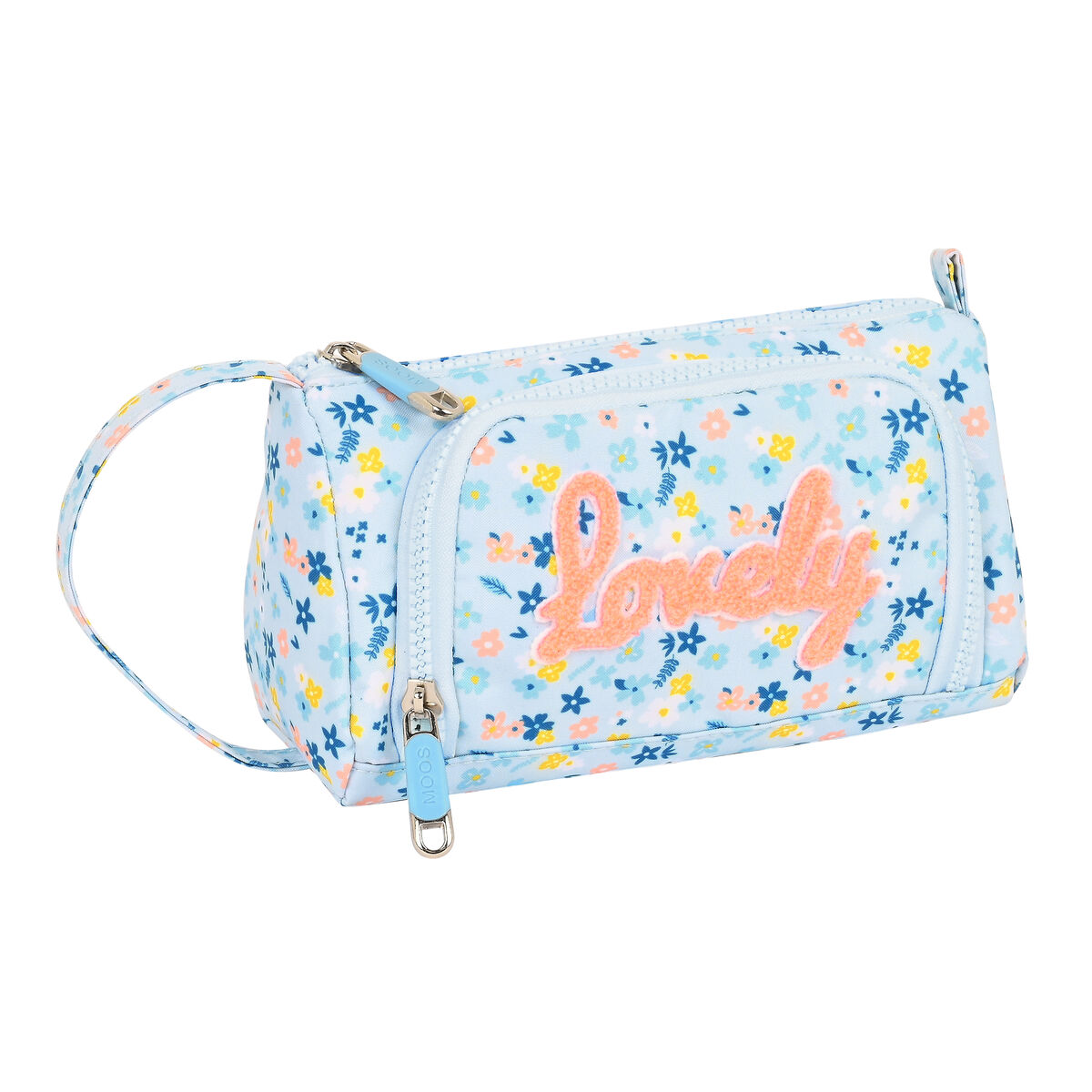 School Case with Accessories Moos Lovely Light Blue (32 Pieces)