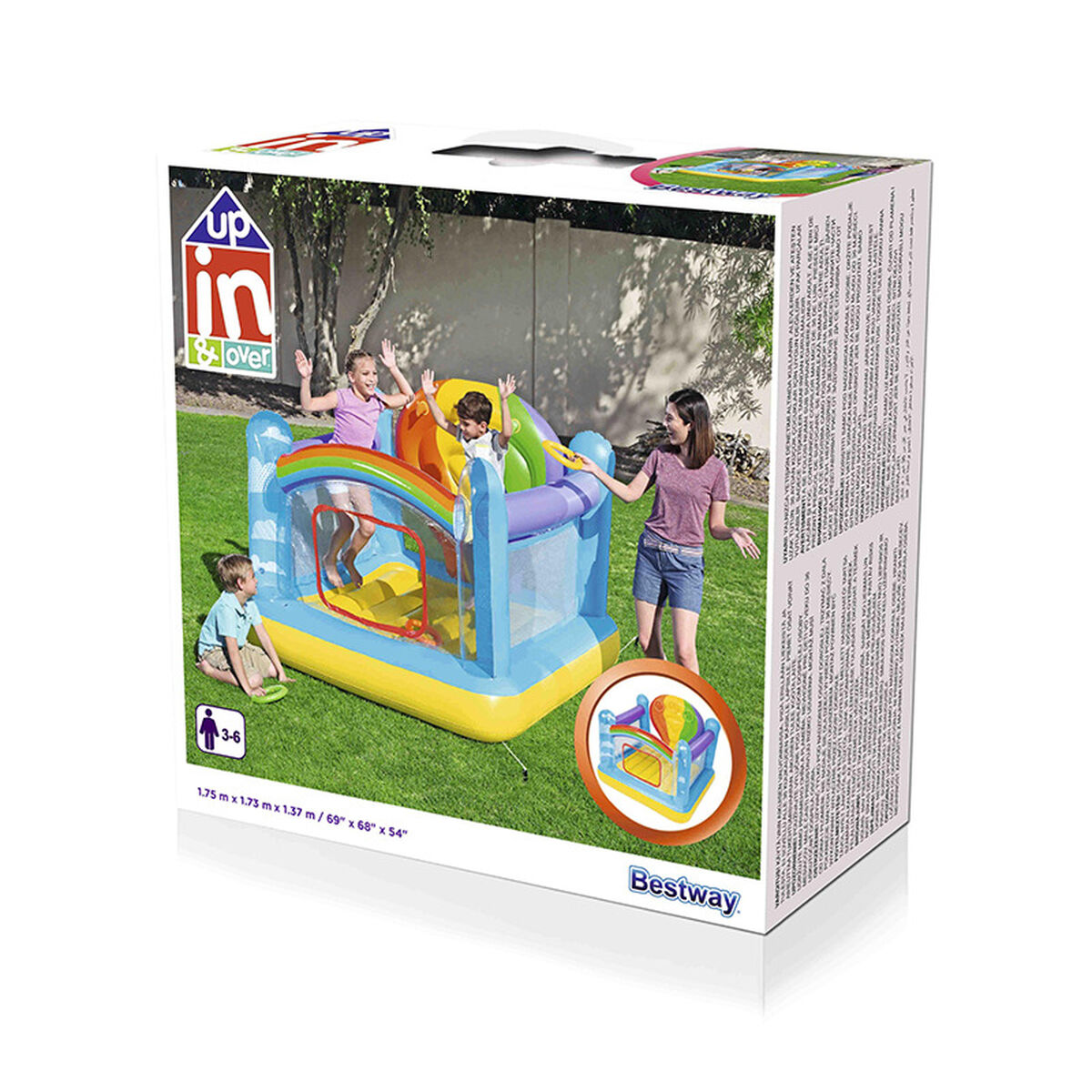 Inflatable Castle Bestway Rainbow 175 x 173 x 137 cm Inflatable Castle Bestway Rainbow 175 x 173 x 137 cm