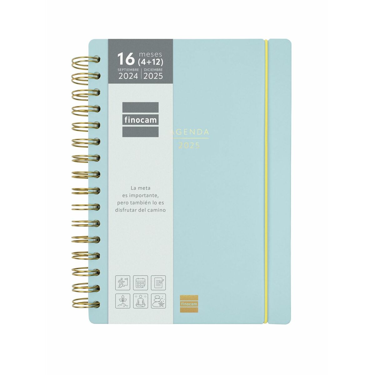 Diary Finocam Haiku Blue A5 15,5 x 21,7 cm 2024-2025