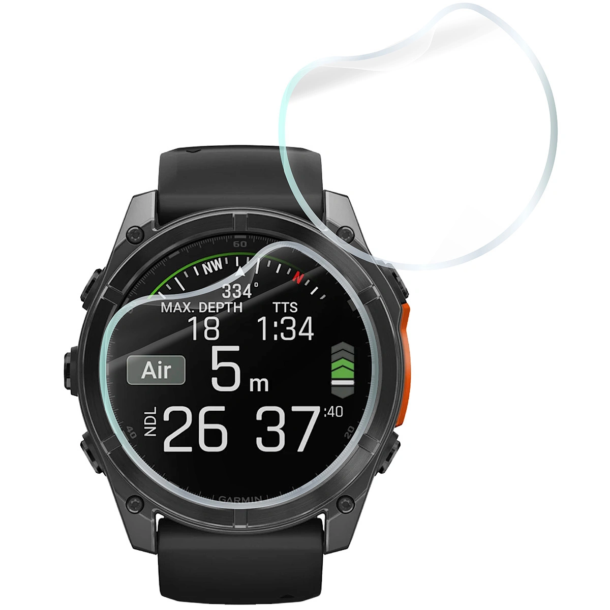 Bizon Glass Watch Hydrogel Garmin Fenix 8 Solar 51 mm / AMOLED 47 mm / AMOLED 51 mm [2 PACK]