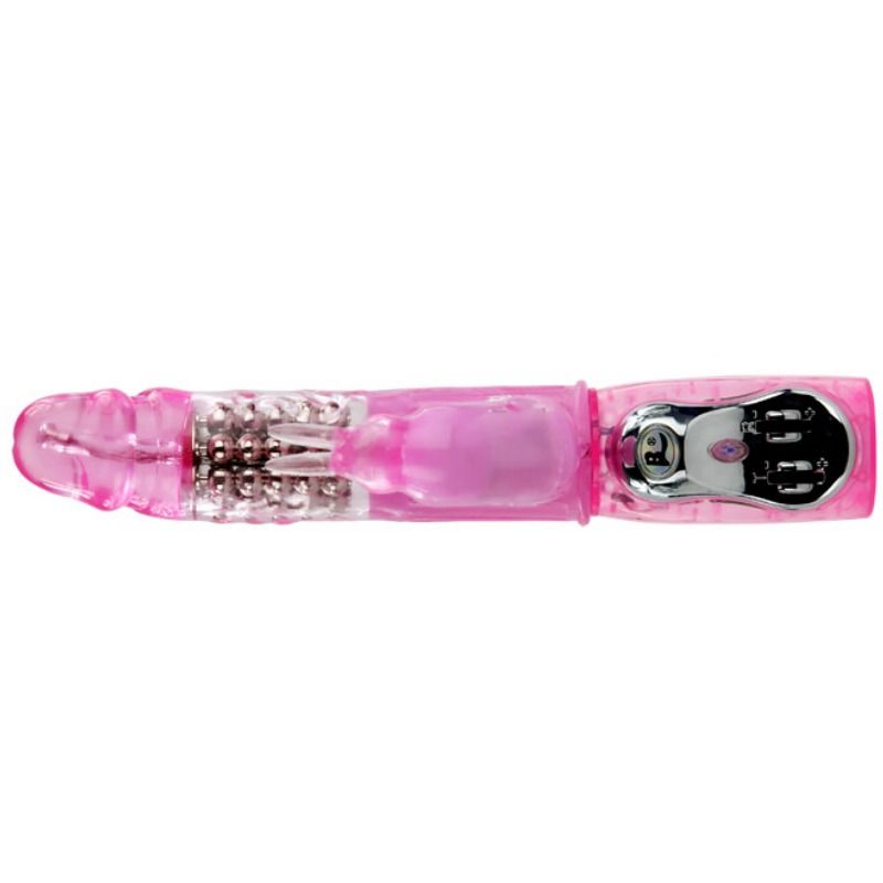 VIBRATOR WITH CLIT STIMULATION MULTISPEED MULTIROTATION