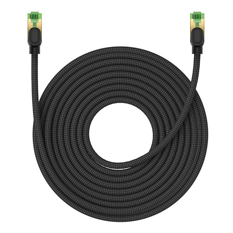 Baseus braided cat 8 Ethernet RJ45 network cable, 40Gbps, 15m (black)