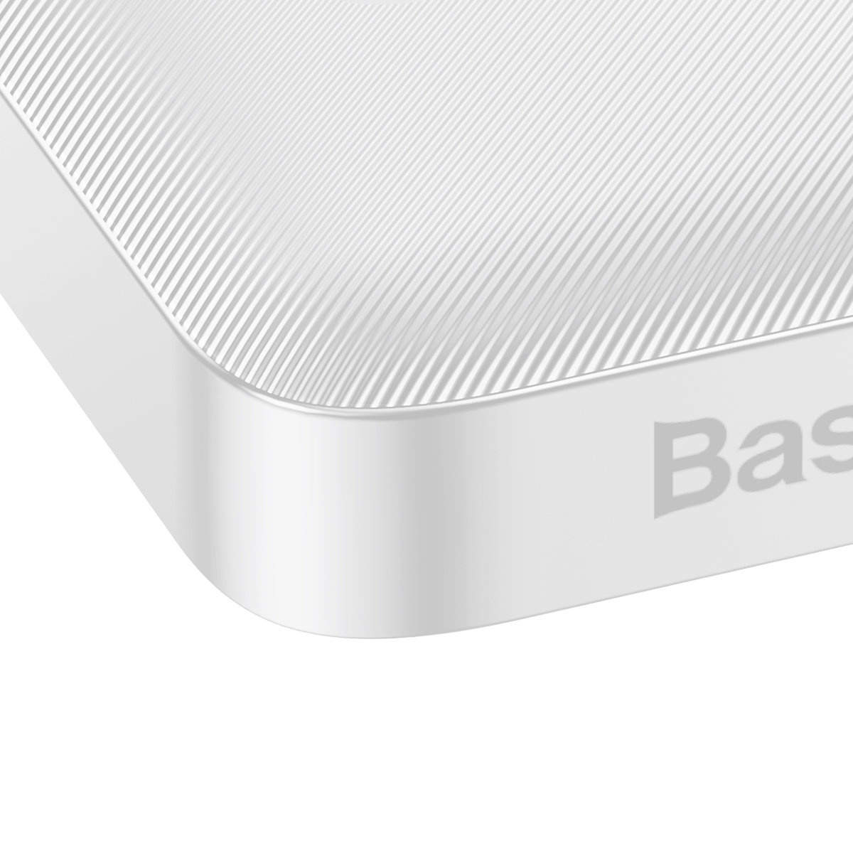 Powerbank Baseus Bipow 10000mAh 20W white (Overseas Edition) + USB-A/microUSB cable 0.25m white