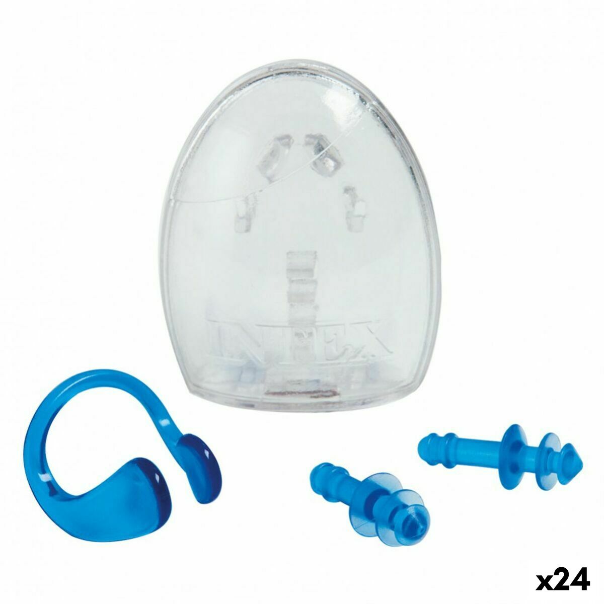 Ear plugs and nose clips for Swimming Intex (24 Units)