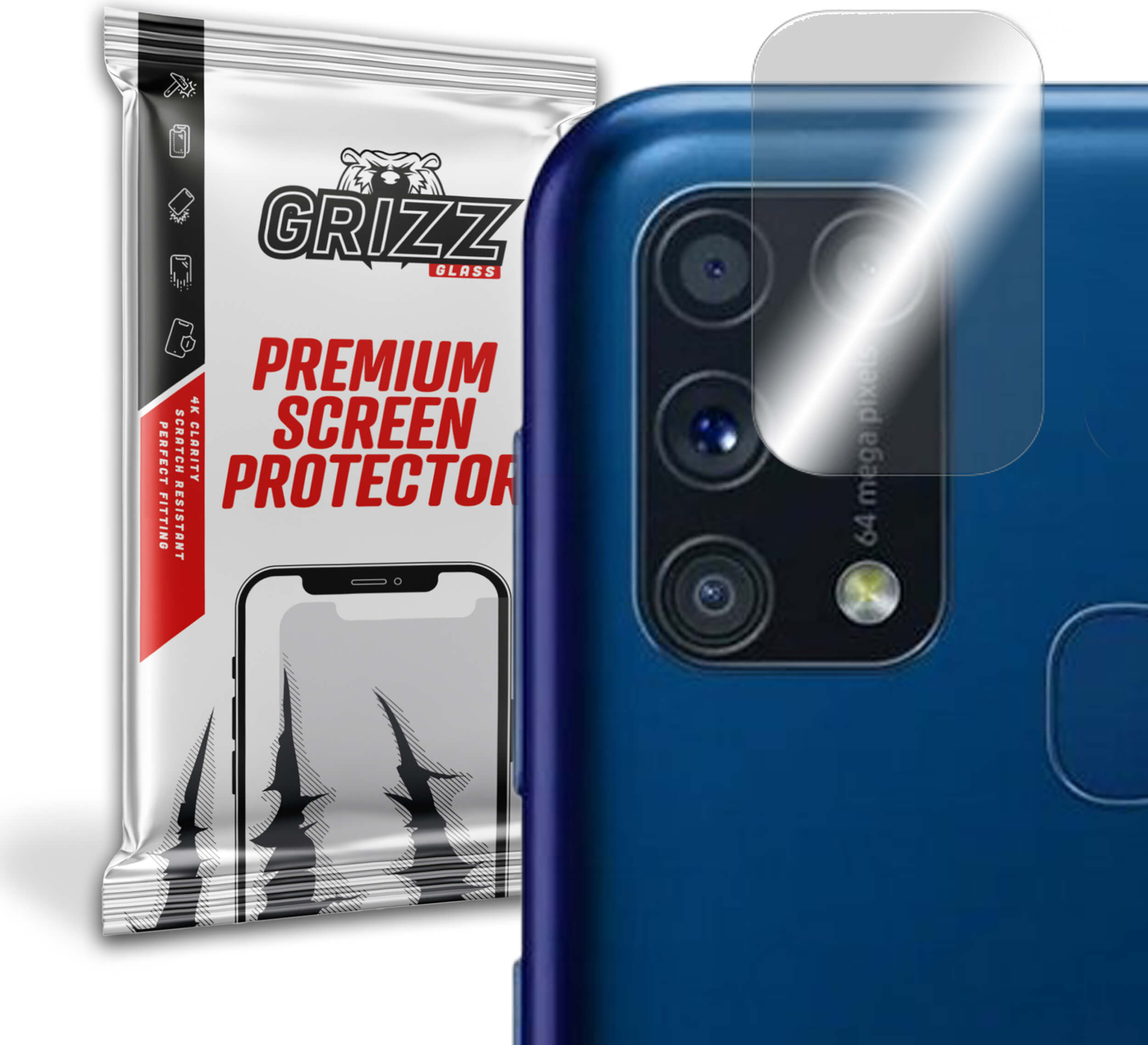 GrizzGlass HybridGlass Camera Samsung Galaxy M31 Prime
