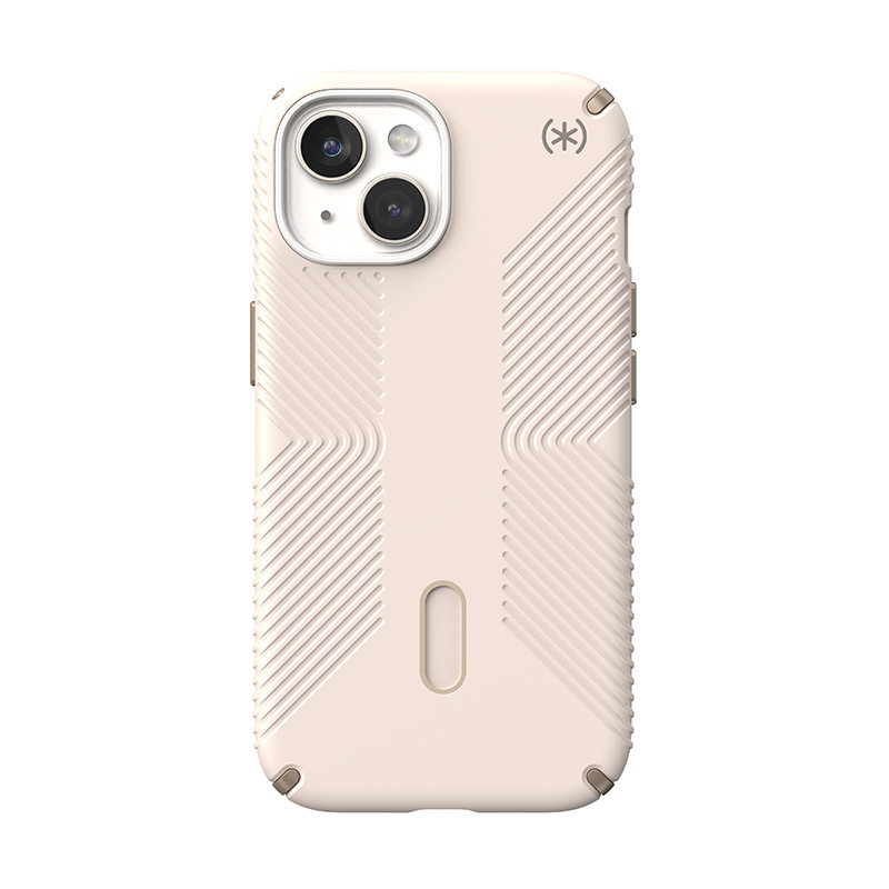 Speck Presidio2 Grip ClickLock MagSafe Apple iPhone 15 (Bleached Bone/Heirloom Gold/Hazel Brown)