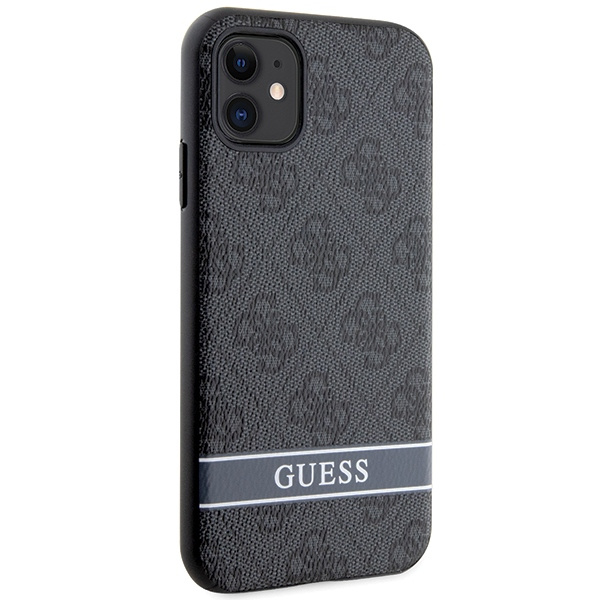 Guess GUHCN61P4SNK Apple iPhone 11/XR gray hardcase 4G Stripe